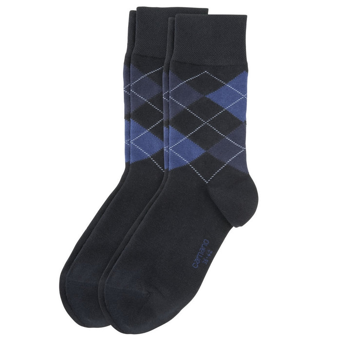 Camano Herren Socken CA-Soft Argyle 2er Pack