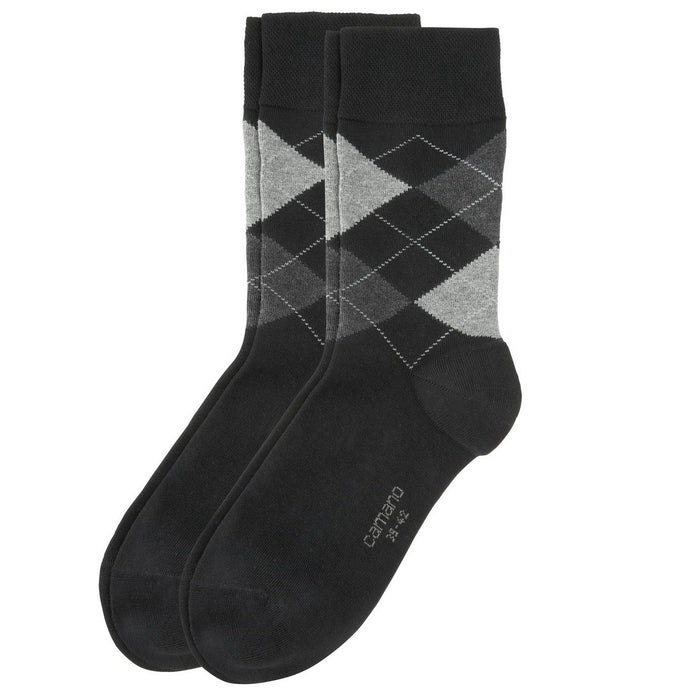 Camano Herren Socken CA-Soft Argyle 2er Pack