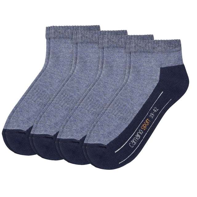 Camano Unisex Classic Sport Quarter 4er Pack