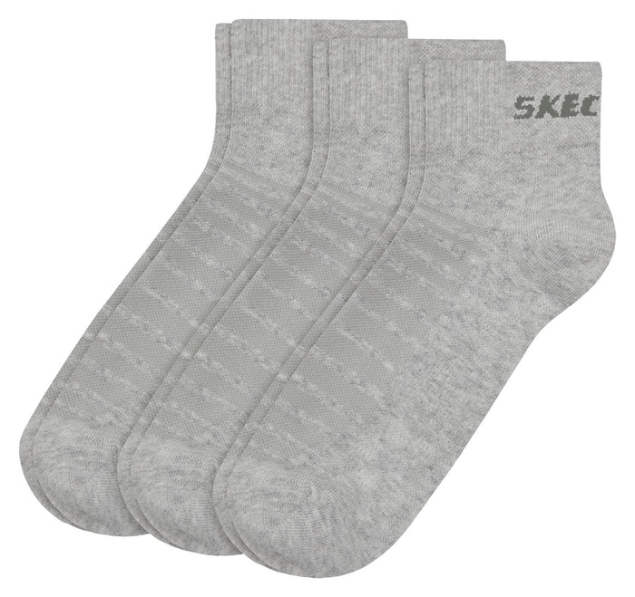 Skechers Unisex Quarter Socken Mesh Ventilation 3er Pack