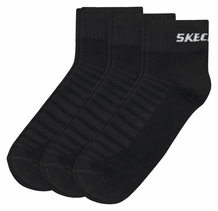 Skechers Unisex Quarter Socken Mesh Ventilation 3er Pack