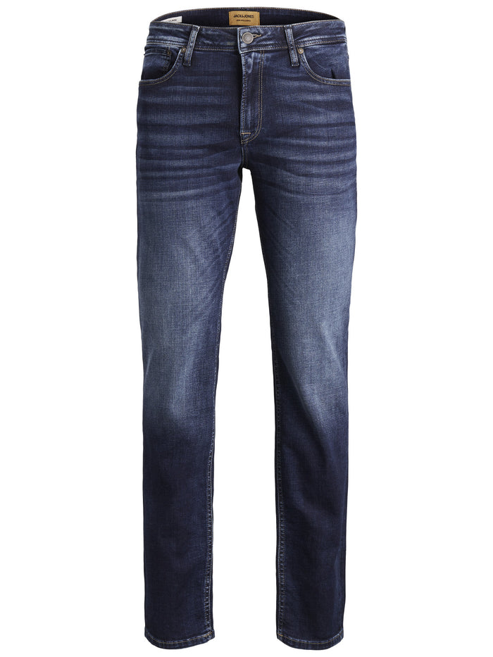 Jack & Jones Herren Jeans JJICLARK JJORIGINAL JOS 278 - Regular Fit - Blau - Blue Denim