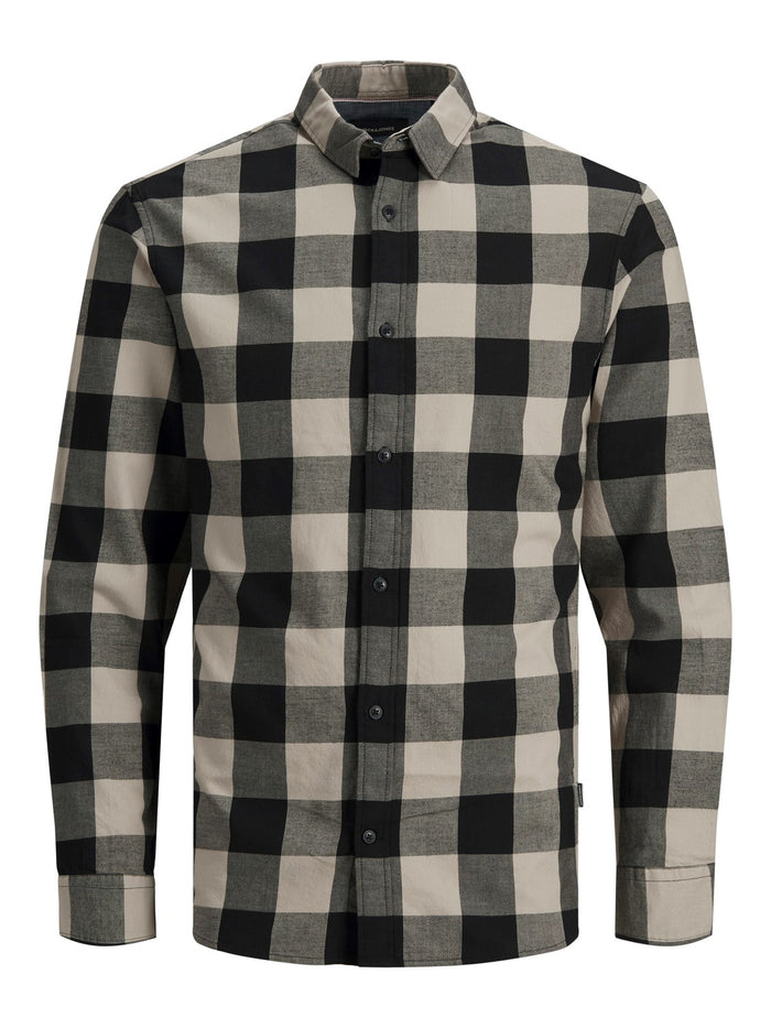 Jack & Jones Herren Freizeit Hemd JJEGINGHAM TWILL - Slim Fit