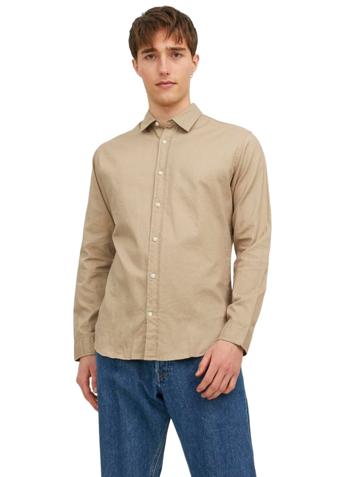 Jack & Jones Herren Freizeit Hemd JJEGINGHAM TWILL - Slim Fit