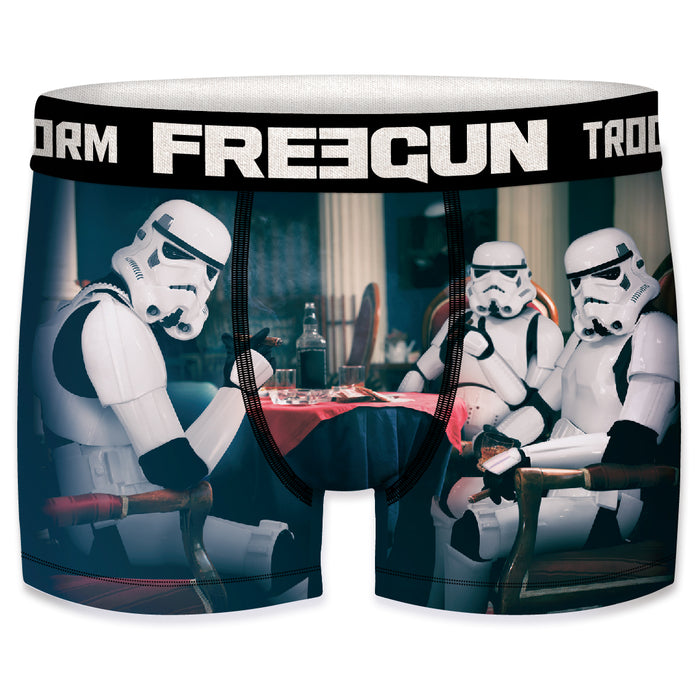 Freegun Star Wars Herren Boxershorts Funny Stormtrooper Krieg der Sterne Meme Druck 1er Pack S M L XL XXL