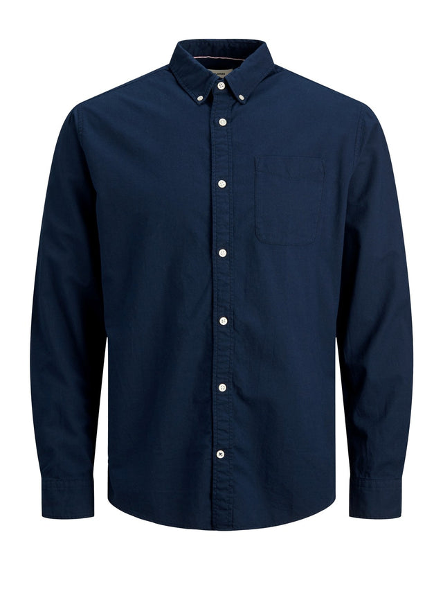 Jack & Jones Herren Freizeit Hemd JJEOXFORD - Slim Fit