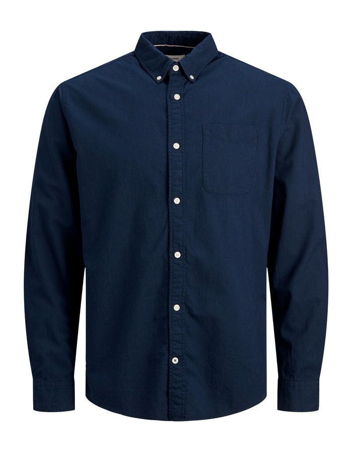 Jack & Jones Herren Freizeit Hemd JJEOXFORD - Slim Fit