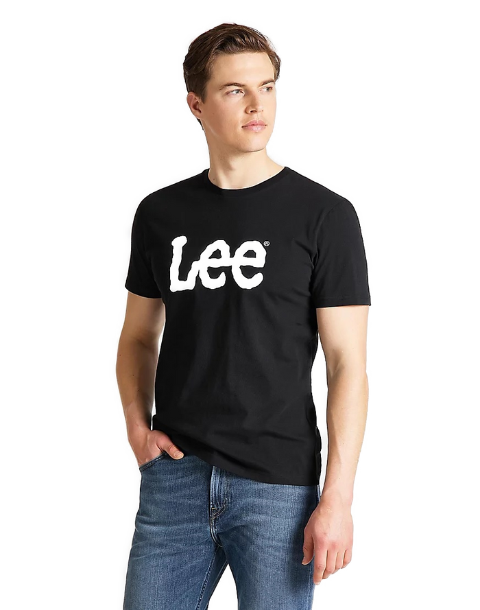 Lee Herren Rundhals T-Shirt Wobbly Logo