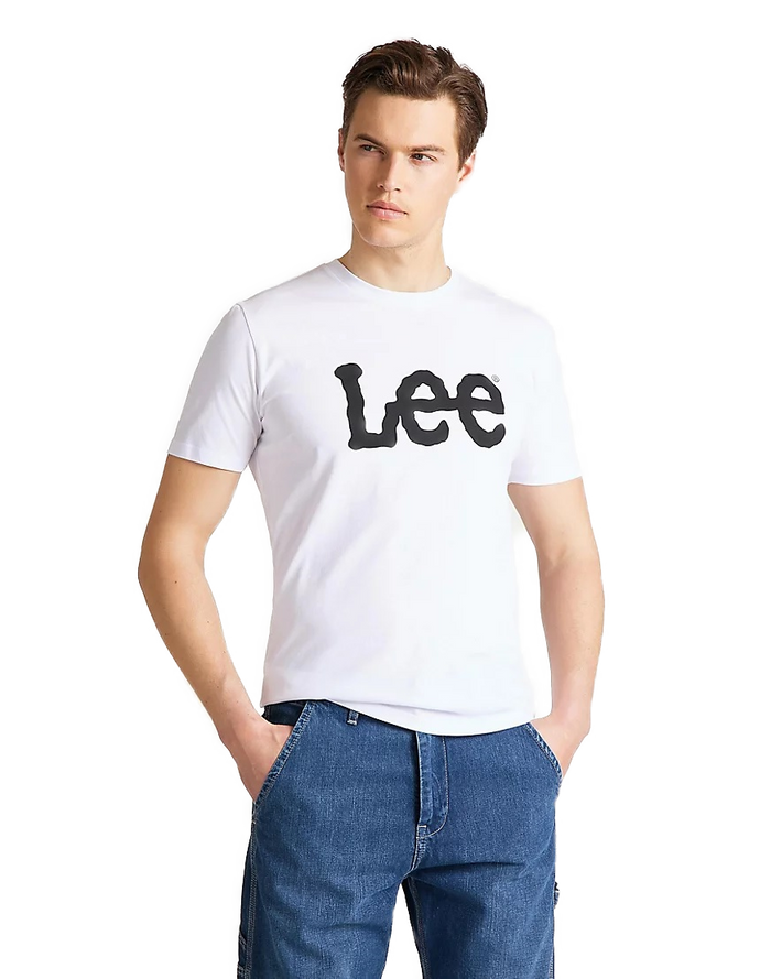 Lee Herren Rundhals T-Shirt Wobbly Logo