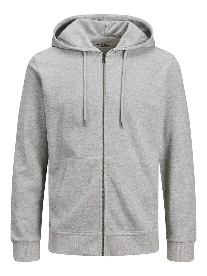 Jack & Jones Herren Zip Hoodie Kapuzenpullover JJEBASIC