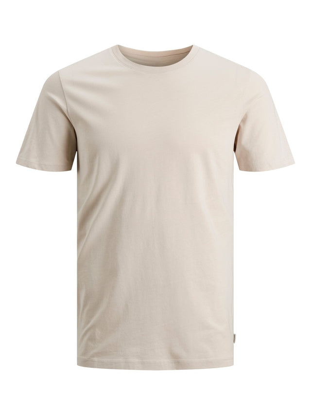 Jack & Jones Herren Rundhals T-Shirt JJEORGANIC BASIC - Slim Fit