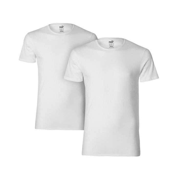 Puma Herren T-Shirt Basic Crew Regular Fit 2er Pack