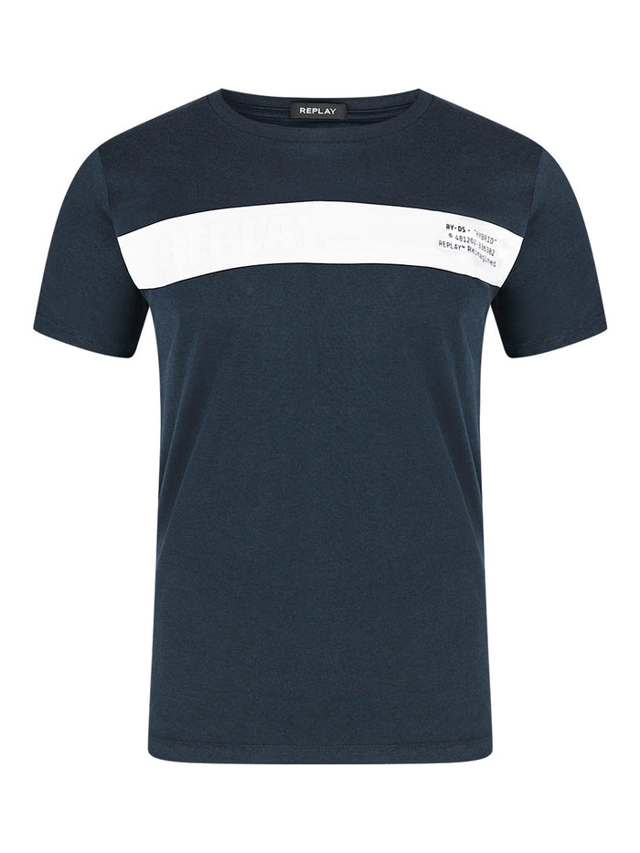 Replay Herren Rundhals T-Shirt Basic Jersey 30/1