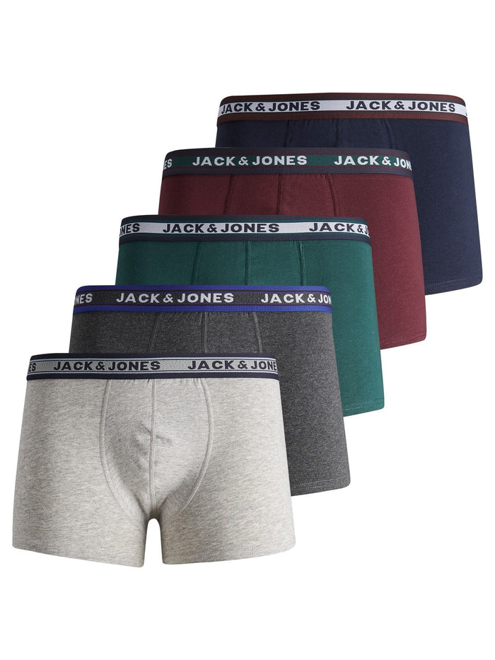 Jack & Jones Herren Boxershort JACOLIVER TRUNKS 5er Pack