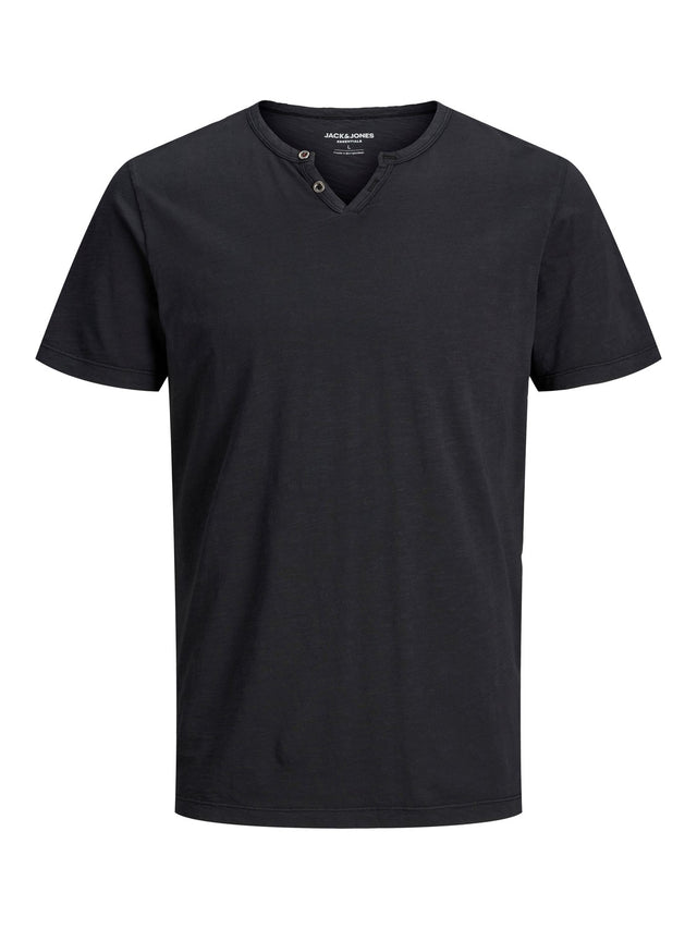 Jack & Jones Herren Rundhals T-Shirt JJESPLIT - Slim Fit