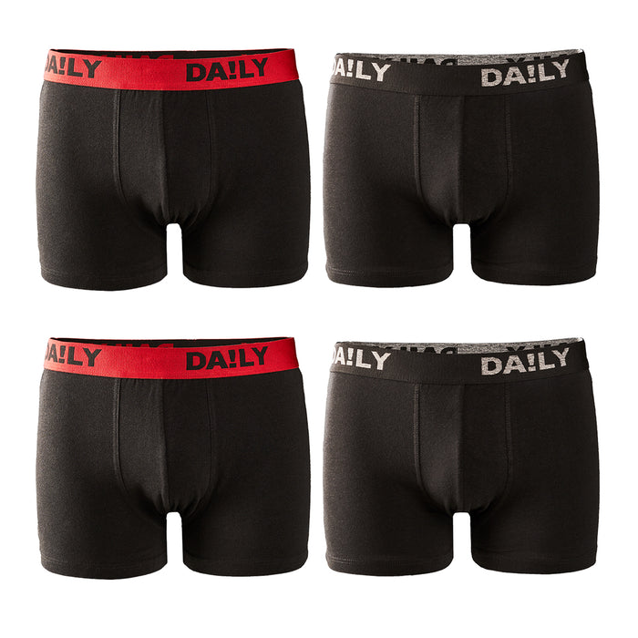 DA!LY UNDERWEAR Herren Boxershort 4er Pack
