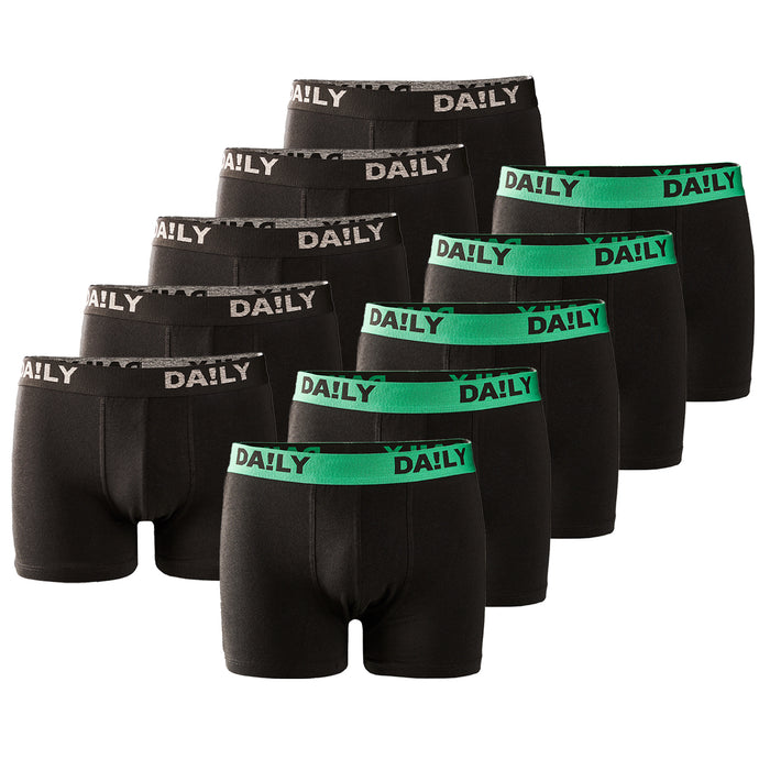 DA!LY UNDERWEAR Herren Boxershort 10er Pack