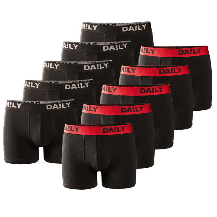 DA!LY UNDERWEAR Herren Boxershort 10er Pack