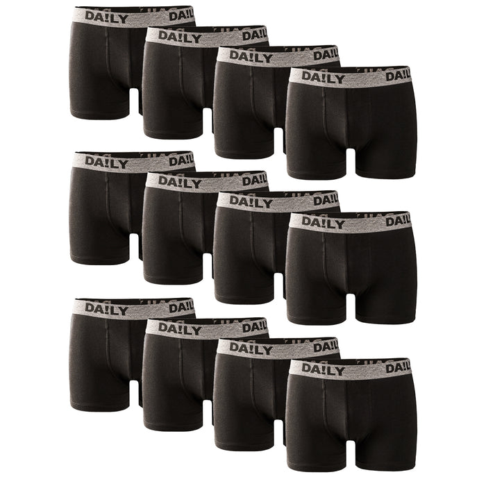 DA!LY UNDERWEAR Herren Boxershort 12er Pack
