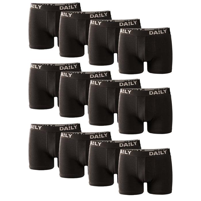 DA!LY UNDERWEAR Herren Boxershort 12er Pack