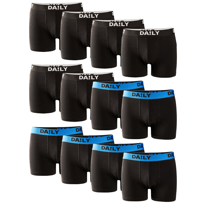 DA!LY UNDERWEAR Herren Boxershort 12er Pack