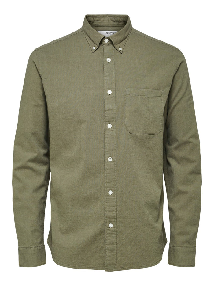 Selected Homme Herren Freizeithemd SLHREGRICK-OX FLEX - Regular Fit