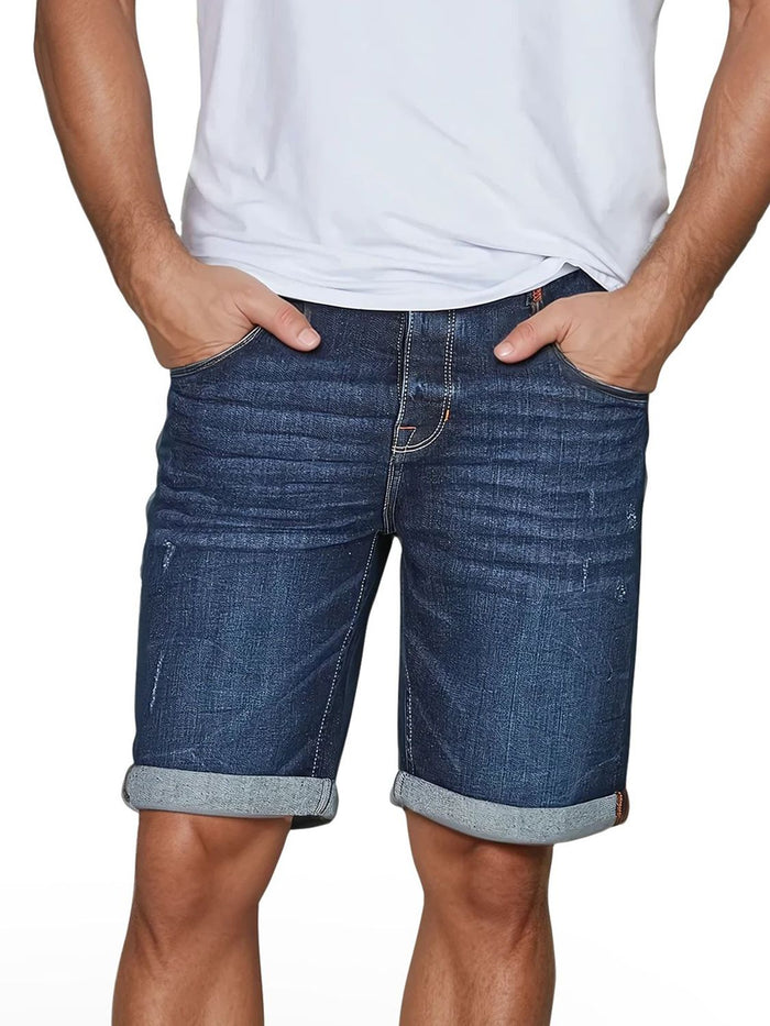 riverso Jeans Shorts Herren Stretch Kurz Regular Fit RIVTom