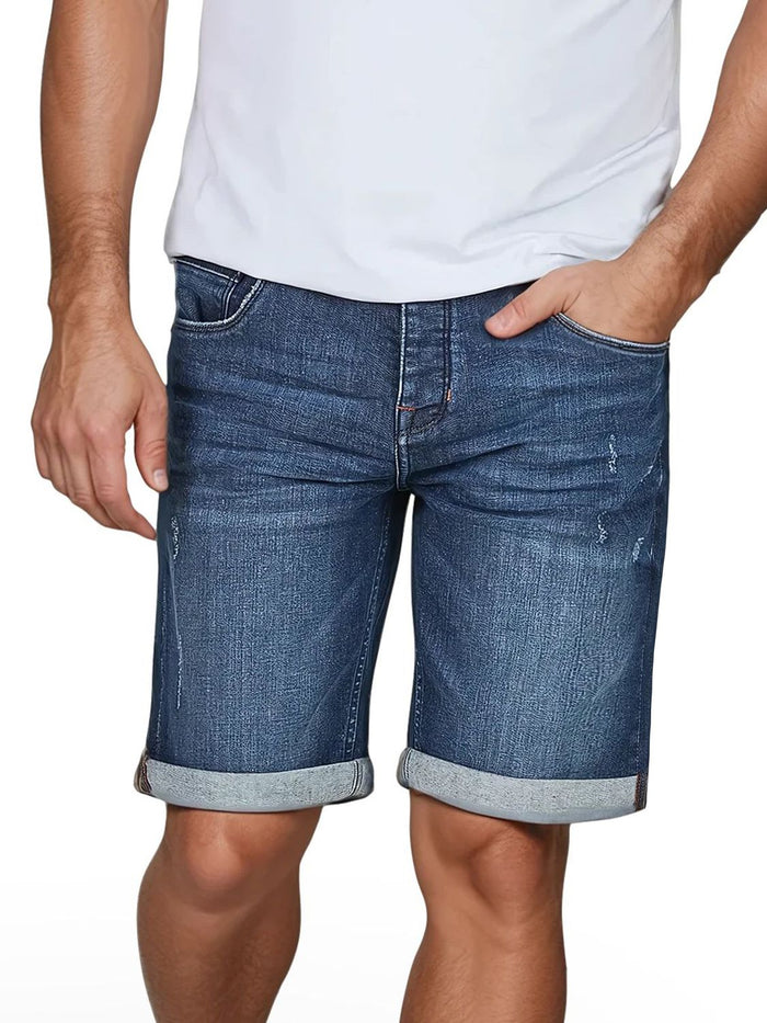 riverso Jeans Shorts Herren Stretch Kurz Regular Fit RIVTom