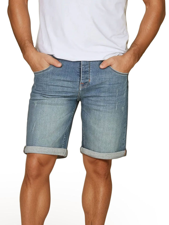 riverso Jeans Shorts Herren Stretch Kurz Regular Fit RIVTom