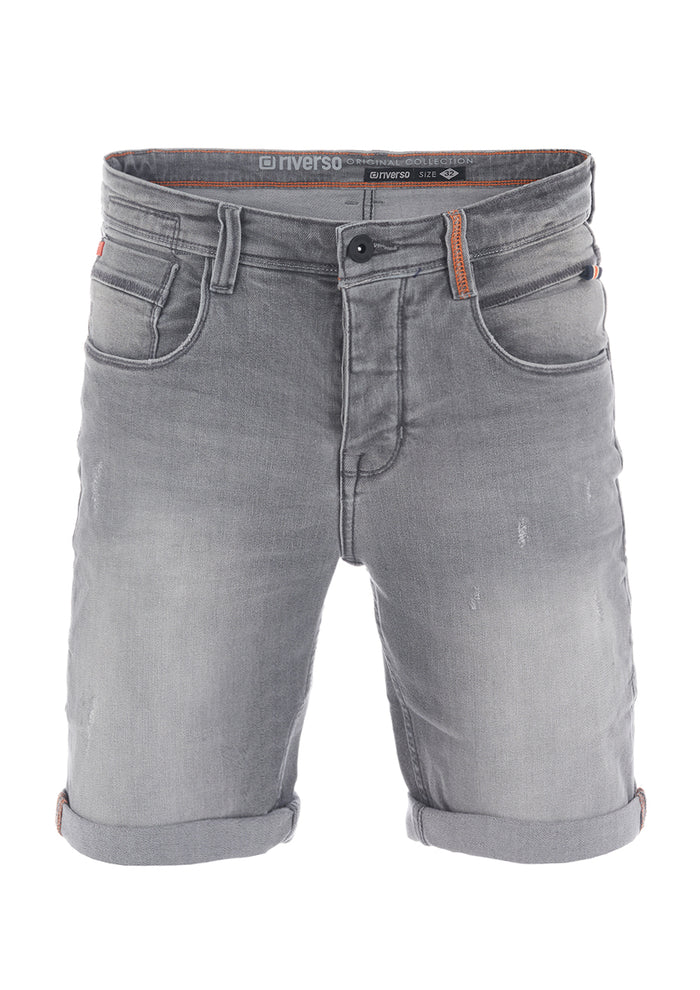riverso Jeans Shorts Herren Stretch Kurz Regular Fit RIVTom