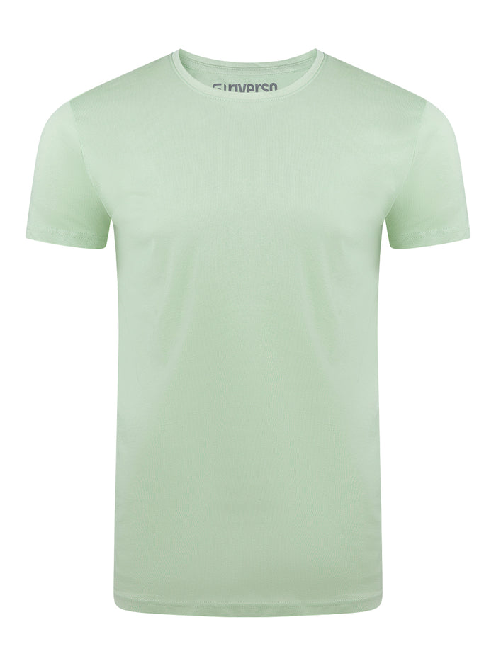 riverso Herren Basic T-Shirt RIVAaron Rundhals Regular Fit