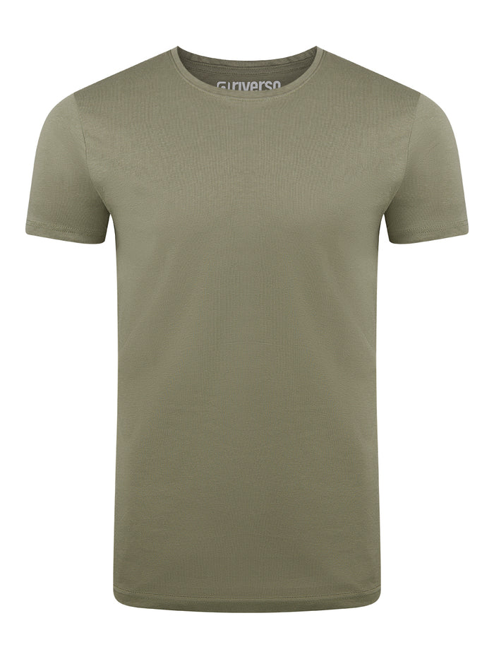 riverso Herren Basic T-Shirt RIVAaron Rundhals Regular Fit