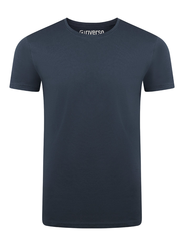 riverso Herren Basic T-Shirt RIVAaron Rundhals Regular Fit