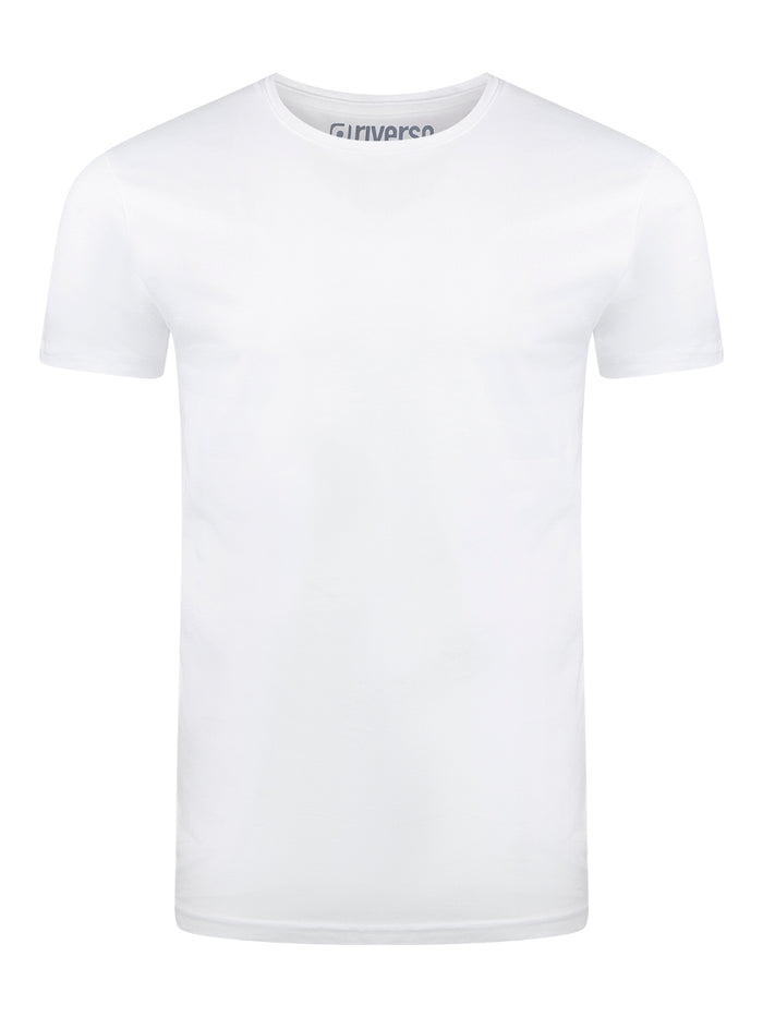 riverso Herren Basic T-Shirt RIVAaron Rundhals Regular Fit