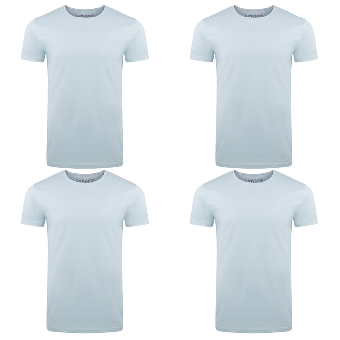 riverso Herren Basic T-Shirt RIVAaron Regular Fit 4er Pack