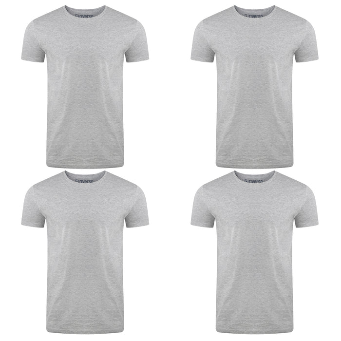 riverso Herren Basic T-Shirt RIVAaron Regular Fit 4er Pack
