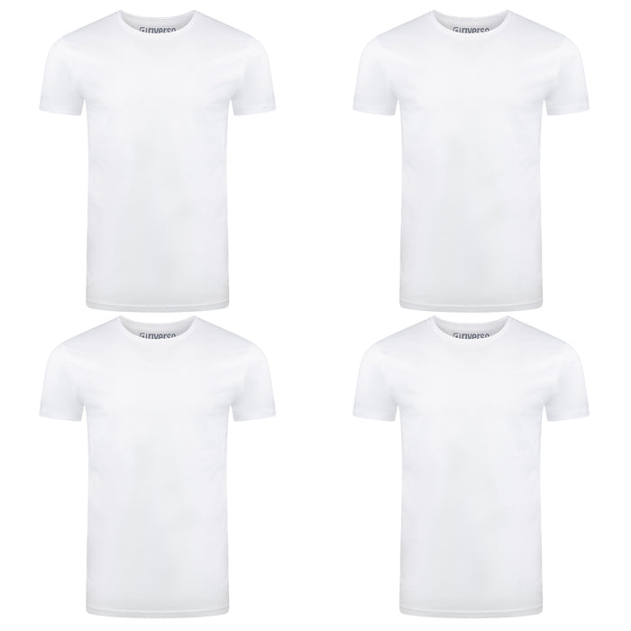 riverso Herren Basic T-Shirt RIVAaron Regular Fit 4er Pack