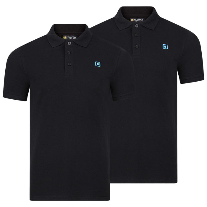 riverso Herren Basic Poloshirt RIVJohn Regular Fit 2er Pack