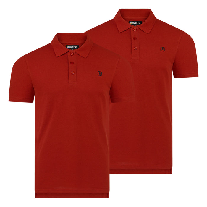 riverso Herren Basic Poloshirt RIVJohn Regular Fit 2er Pack