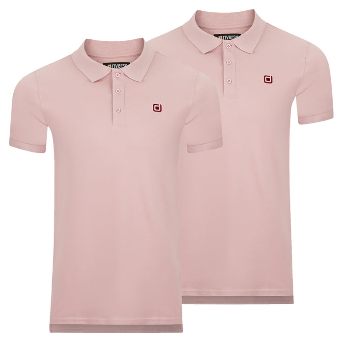 riverso Herren Basic Poloshirt RIVJohn Regular Fit 2er Pack