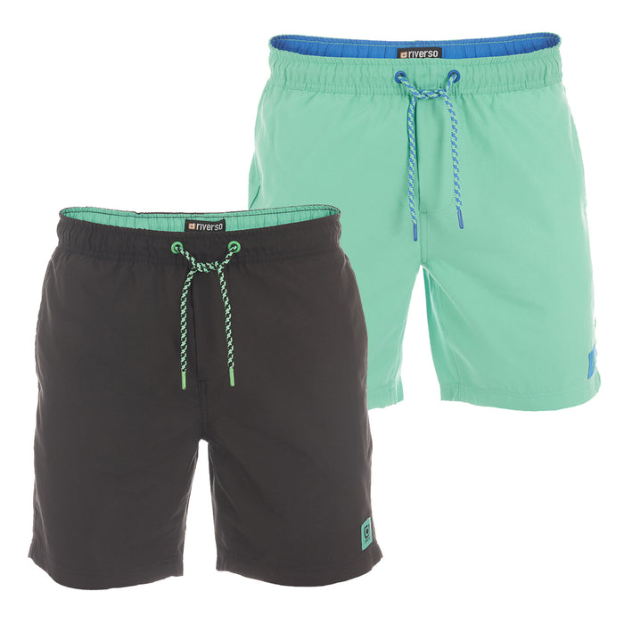 riverso Badehose Herren lang Badeshorts RIVDavid 2er Pack Set