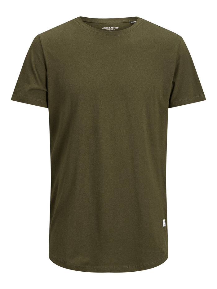 Jack & Jones Herren Rundhals T-Shirt JJENOA Regular Fit