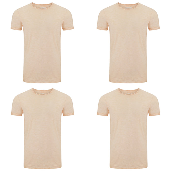 riverso Herren Basic T-Shirt RIVMatteo Regular Fit 4er Pack