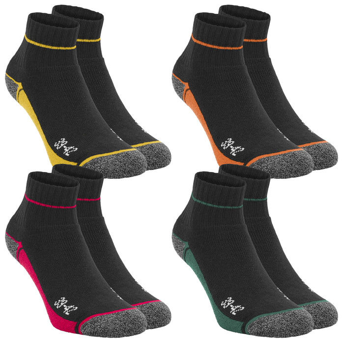 DA!LY UNDERWEAR WORK SOCKS Quarter Unisex Herren Damen Arbeitssocken 4er Pack