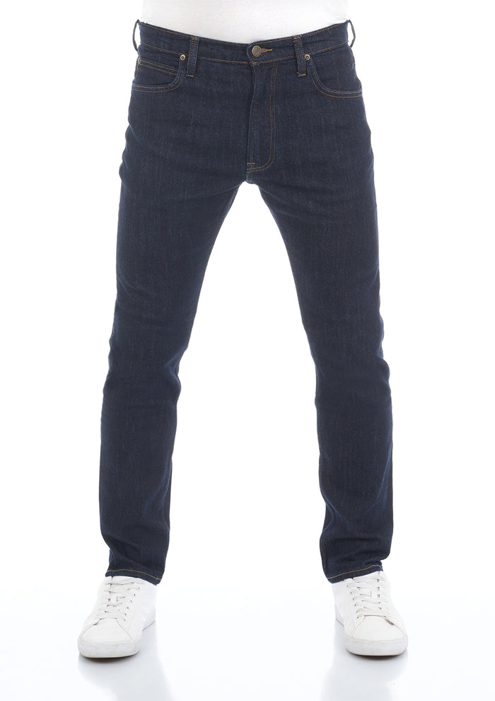 Lee Herren Jeans Jeanshose  Rider - Slim Fit - Blau - Rinse