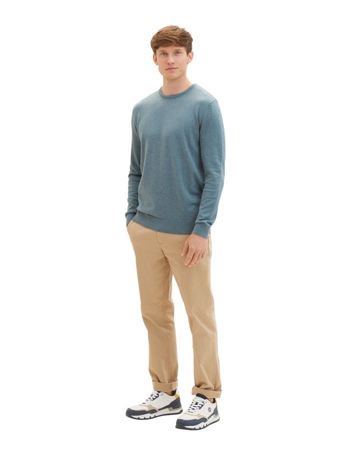 Tom Tailor Herren Rundhals Pullover Basic Crew Neck