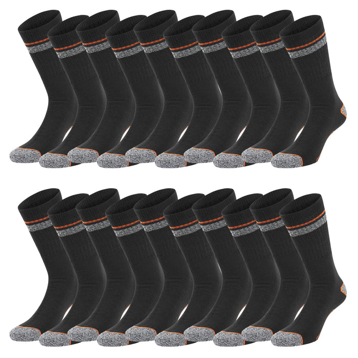 Black+Decker Crew Work Socks Unisex Herren Damen Arbeitssocken 10er Pack