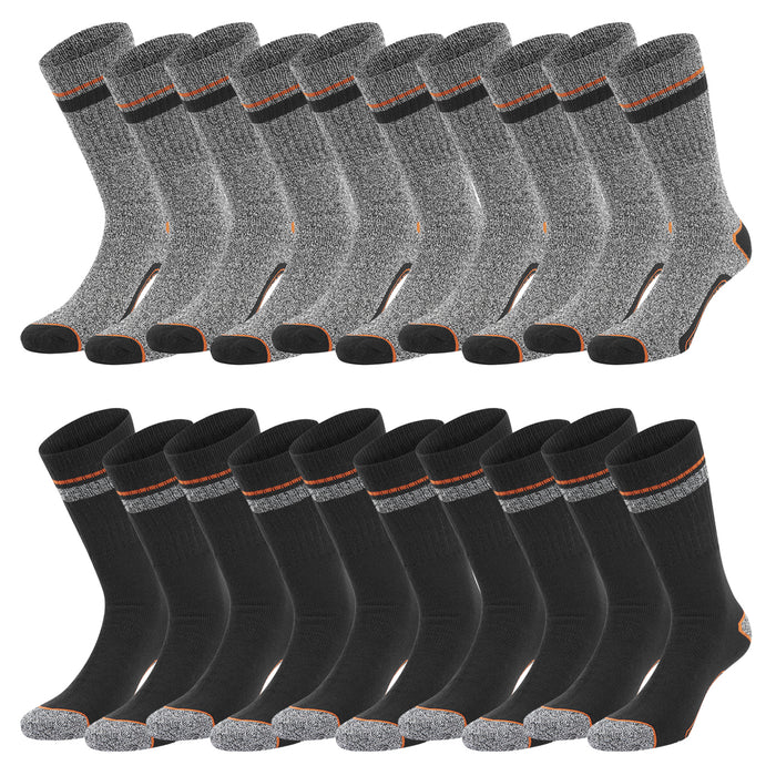 Black+Decker Crew Work Socks Unisex Herren Damen Arbeitssocken 10er Pack