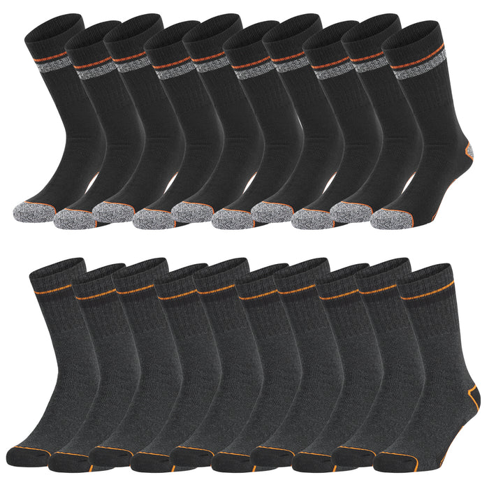 Black+Decker Crew Work Socks Unisex Herren Damen Arbeitssocken 10er Pack