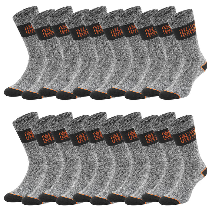 Black+Decker Crew Work Socks Unisex Herren Damen Arbeitssocken 10er Pack